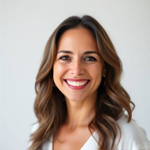 Retrato sorrindo de Ana Paula Oliveira, fundadora e fotógrafa principal da FotoArte Brasil